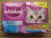 Karma Whiskas Rybne Przysmaki, galaretka, 8x85 g, nowe, ważne do 23.09.2027