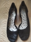 Sandałki czółenka piękne Visconti skórka 37