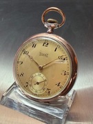 L.U.C Chopard Srebrny 0.800 Zegarek Kieszonkowy Pozłacane Brzegi Sprawny