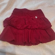 Spódniczka sztruksowa czerwona piękna rozmiar 6 la