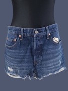 Levi's 501 damskie Shorty Denim W28 – Styl Vintage, Nowe z Metką
