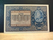 100 Marek Polskich – 1919 r. -  IG serja W - stan 1- (UNC-)