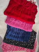 5 szalików cieńszych, wąskich