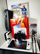 Nintendo Switch OLED w idealnym stanie +256 GB,gry i etuj