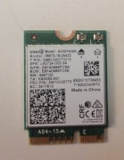 Karta sieciowa Wi-Fi 6 Bluetooth Intel do laptopa komputera Intel M.2 M2