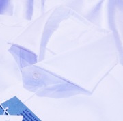 Baldessarini M 39 Athletic fit lniana koszula biała cutaway hugo boss prada