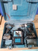 zestaw Makita, wkrętarki + 2x aku + ładowarka
