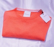 DELICATELOVE sweter kaszmir XL łososiowy zwillingsherz guess sandro celine
