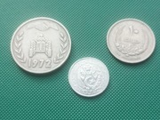 ALGIERIA . LIBIA - Zestaw 1 10 Centime Dinar Milliemes 1964 1965 1972 y35