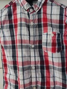 George koszula w kratę 104 110 czerwona biała granatowa 