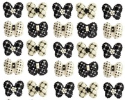 SCRAPBOOKING KOLOROWE KOKARDKI MOTYLKI komplet 26szt (K019)