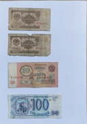 Kolekcja banknotów – ZSRR, PRL, Czechy, Indonezja