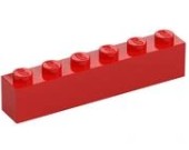 LEGO BRICK 1X6 RED 300921/3009