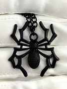 Naszyjnik pająk czarny spider punk wisorek alternative 