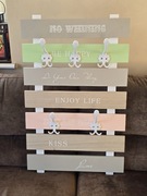 Wieszak ścienny,  tablica ozdobna