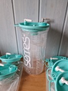 Pojemnik wielorazowy do drenażu ssaka medycznego 2L i 6 wkładów SERRES 