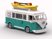 Klocki wzór LEGO Volkswagen Transporter (ogórek) Autko Samochodzik Prezent
