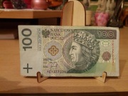 Banknot Polska 100 zł seria YE1277331 1994 rok ( destrukt)
