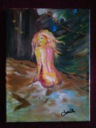 Obraz Akt wieczorny 30x40 sygnowany