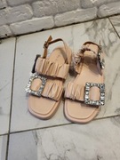 Sandały damskie klamra