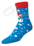 Skarpety skarpetki zimowe świąteczne frotte