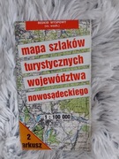 Mapa szlaków turystycznych woj. nowosądeckiego (2)