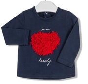 Nowa granatowa biała z sercem Losan r. 68