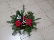 Stroik kompozycja Boże Narodzenie żywa jodła 