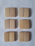 Klawisz podwójny Hager-Berker Modul kremowy - używane 