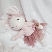 Lalka Tilda Myszka prezent kartonik z okienkiem 