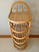 Regał , półka z rattanu