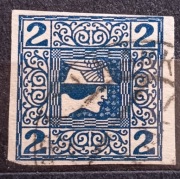 2 hellery. Znaczek prasowy. Austria 1908