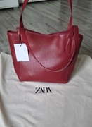 Czerwona torba shopper Zara