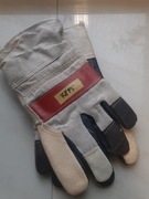 Rękawice ocieplane wzmacniane skóra ligową