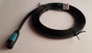 Płaski przedłużacz płaski USB 3.0 Vention 2m czarny