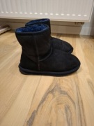 buty botki granatowe czarne wełniane śniegowce EMU Australia stinger mini