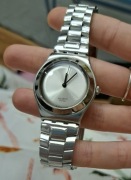 Zegarek swatch irony medium minimalistyczny srebrny stal