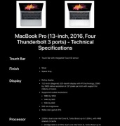MacBook Pro 2016 13-inch 2.9 GHz Intel i5, Thunderbolt 3 250GB SSD 8GB RAM