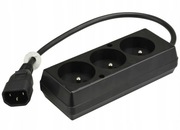 Kabel Adapter Przejściówka UPS wtyk C14 - 3 gniazda Jonex PS-PCU370