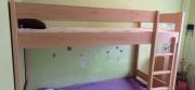 Łóżko piętrowe z litego drewna bukowego 2/3 osobowe 