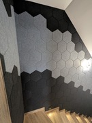 PANELE FILCOWE HEKSAGON akustyczne - jasno szary (African Grey)