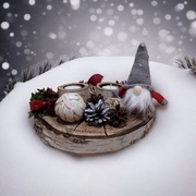 Dekoracja świąteczna stroik bożonarodzeniowy 