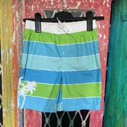 Nowe z metką chłopięce krótkie spodenki szorty kąpielowe w paski Worp