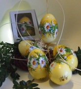 Pisanka gęsia ręcznie malowana. Kolekcja 2026 roku