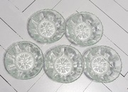 Salaterki szkło kryształ deserowe 5 sztuk małe stare