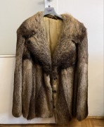 Futro z nutrii vintage M/L z lat 50 - 60