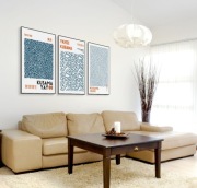 3 Plakaty Zestaw Kusama, Japońska Sztuka, 40x30cm w ramie