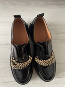 Półbuty KAZAR r. 38 czarne połysk wsuwane