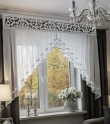 Firanka z panelem ażurem