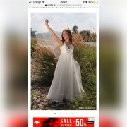 Suknia ślubna La Sposa empire zwiewna grecka xs 34